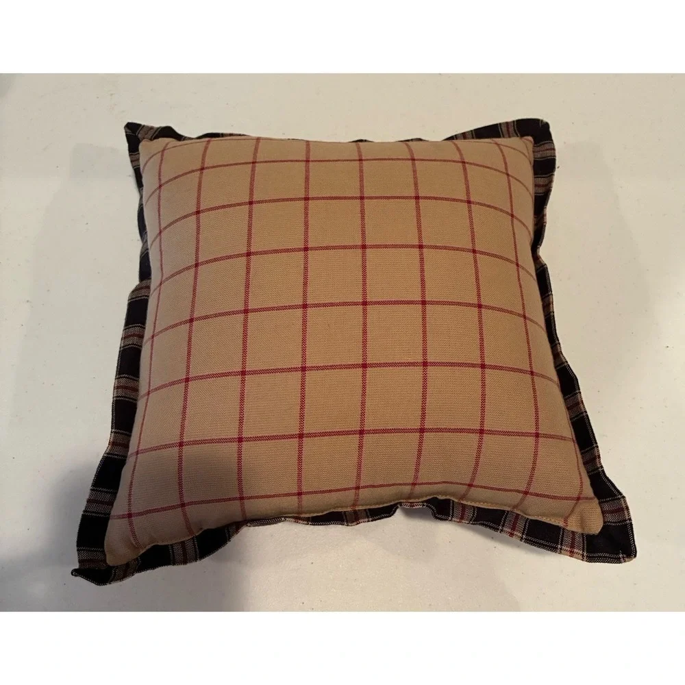 Primitive Patchwork Star Pillows Set Of 2 Country Cottagecore